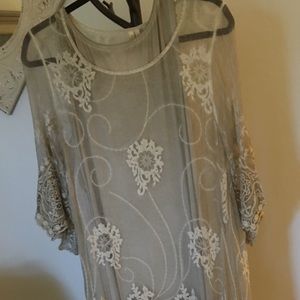 Beautiful silk slip covered in gorgeous lace dress